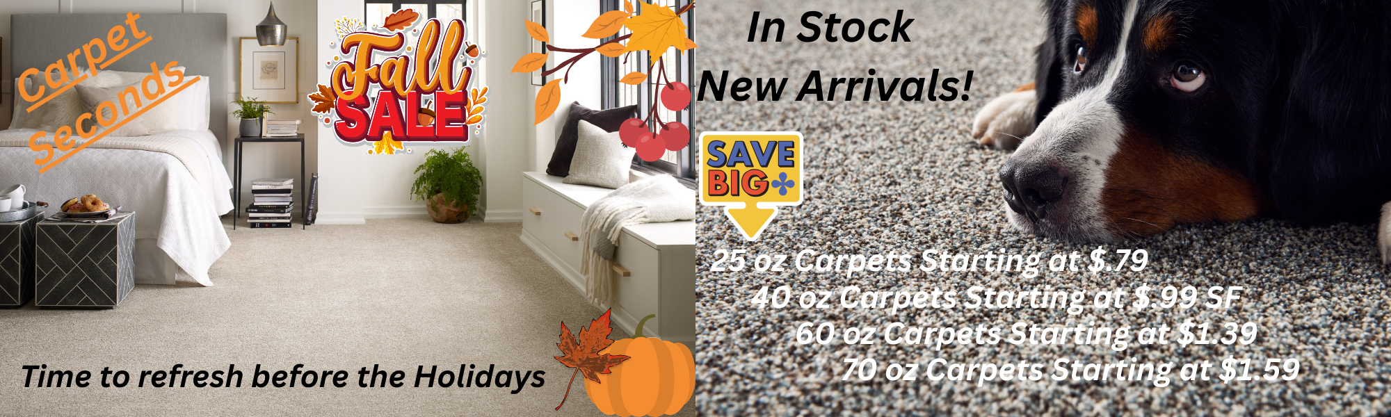 Floorz Carpet Outlet has a wide variety of in-stock carpets from name brands